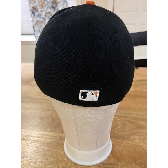 San Francisco Giants Black With Orange Bill Era Era 59fifty Hat / Cap - 7.4 - Picture 4 of 7